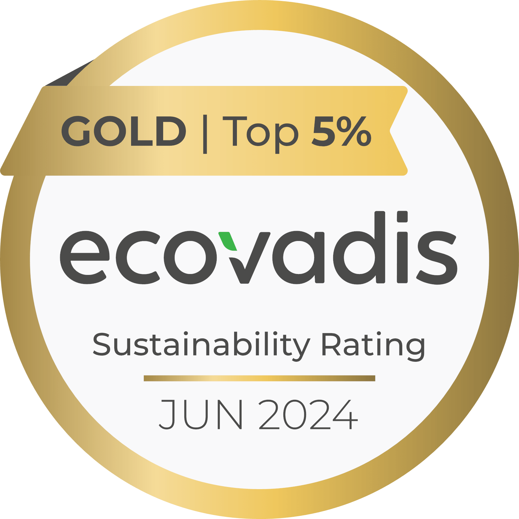 Ecovadis gold logo 2021