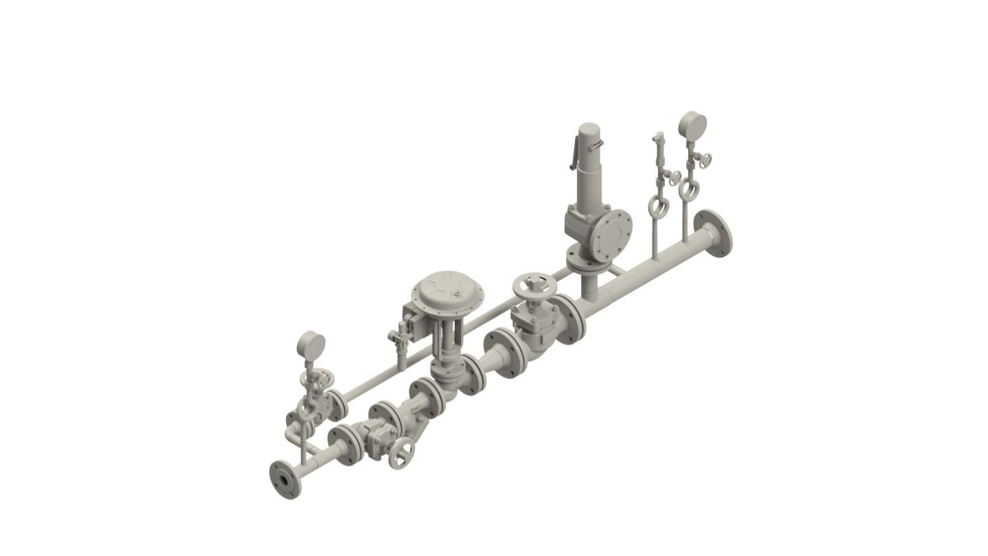 Pressure reducing station